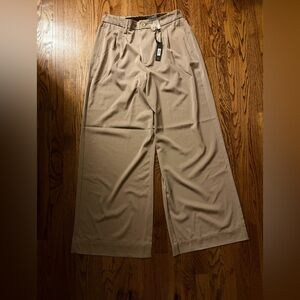 Dictionary Sable Wide Leg Trousers Size L (12–14) Stretch